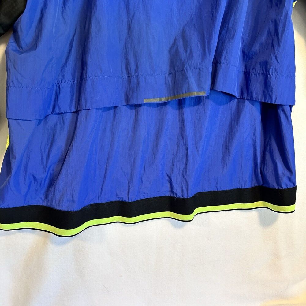Russell Athletic Windbreaker Jacket Mens 2XL XXL Royal Blue Black Full Zip Hoody - Picture 11 of 13
